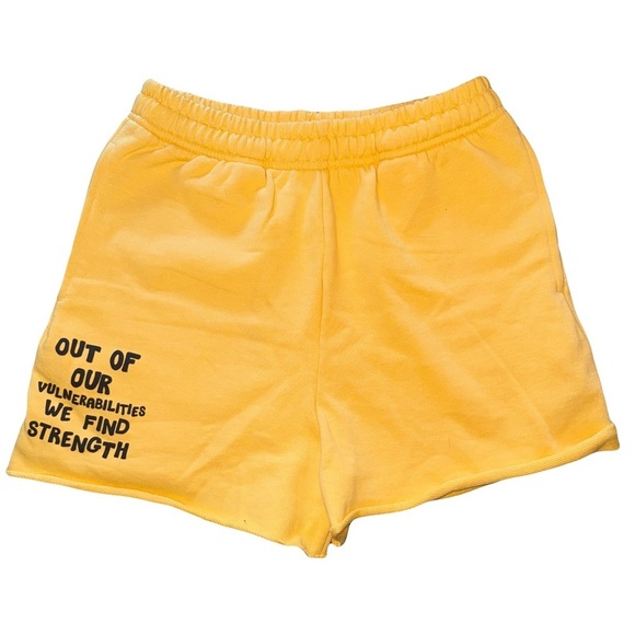 Mayfair the Label Pants - Mayfair The Label Yellow Sweat Shorts Small Medium